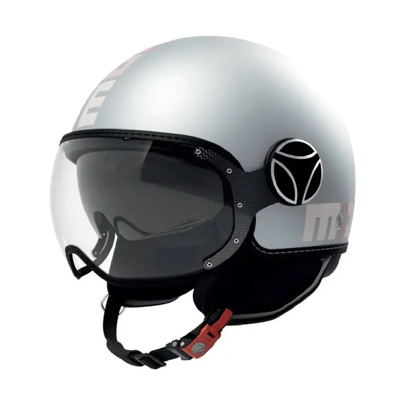 CASCO JET FGTR EVO MOMODESIGN E2206 GRADIAL GRIGIO CHIARO ROSA OPACO