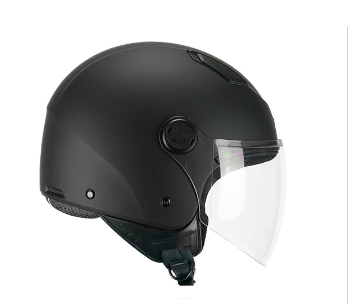 CASCO JET SKA-P 1LHA LUKE MONO NERO OPACO