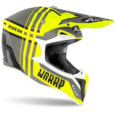 CASCO AIROH WRAAP BROKEN GIALLO GRIGIO OPACO - Della Categoria Caschi Enduro & Cross Produttore Airoh - A soli €112.50! Acquista ora su Due Ruote Accessori