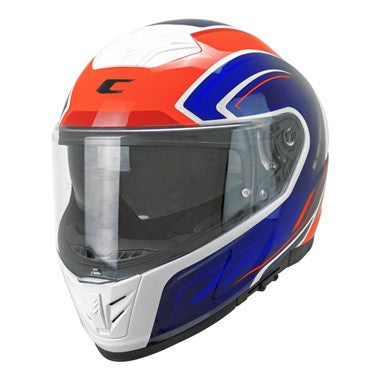 CASCO INTEGRALE CGM 361S AVENT FIBRA RACE BIANCO BLU ROSSO FLU
