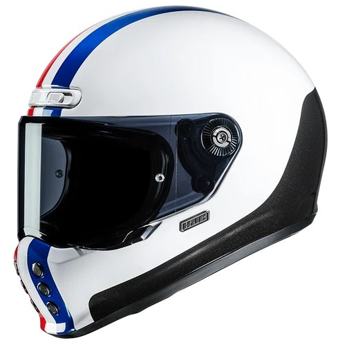 CASCO HJC INTEGRALE V10 CORE MC21 BIANCO ROSSO BLU