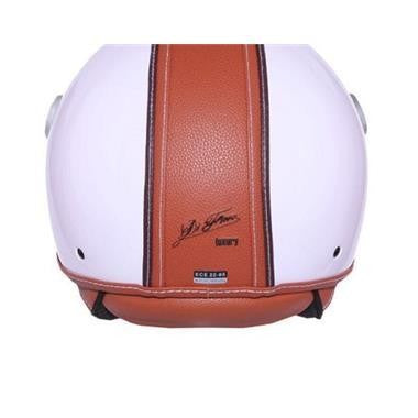 CASCO JET DIEFFE DF3400 CHIC BIANCO CON PELLE