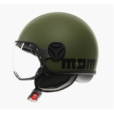 CASCO JET FGTR CLASSIC MOMODESIGN E2206 MONO VERDE MILITARE OPACO
