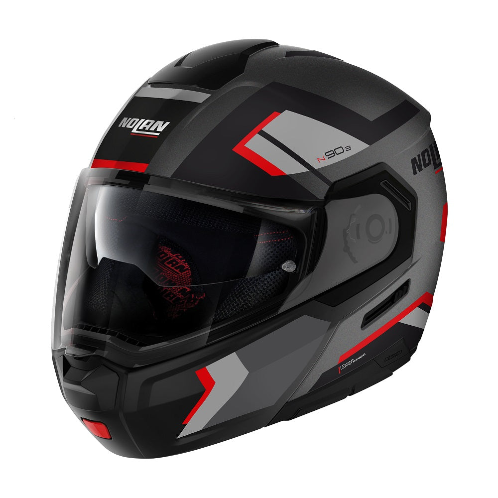 CASCO MODULARE NOLAN N90-3 06 LIGHTHOUSE N- 047 GRIGIO NERO ROSSO OPACO - Della Categoria Caschi Modulare Produttore Nolan Helmets - A soli €300! Acquista ora su Due Ruote Accessori