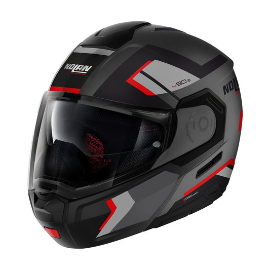 CASCO MODULARE NOLAN N90-3 06 LIGHTHOUSE N- 047 GRIGIO NERO ROSSO OPACO - Della Categoria Caschi Modulare Produttore Nolan Helmets - A soli €399.99! Acquista ora su Due Ruote Accessori