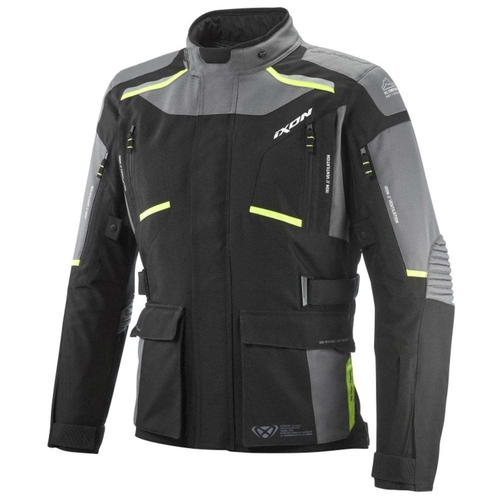 GIACCA TSUTO UOMO IXON MIDGARD NERO-GRIGIO-GIALLO VIVO