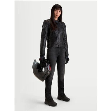 GIUBBINO DONNA PELLE ALPINESTARS REVEA NERO
