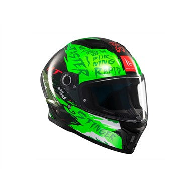 CASCHI INTEGRALE MT FF126 STINGER 2 VERDE LUCIDO
