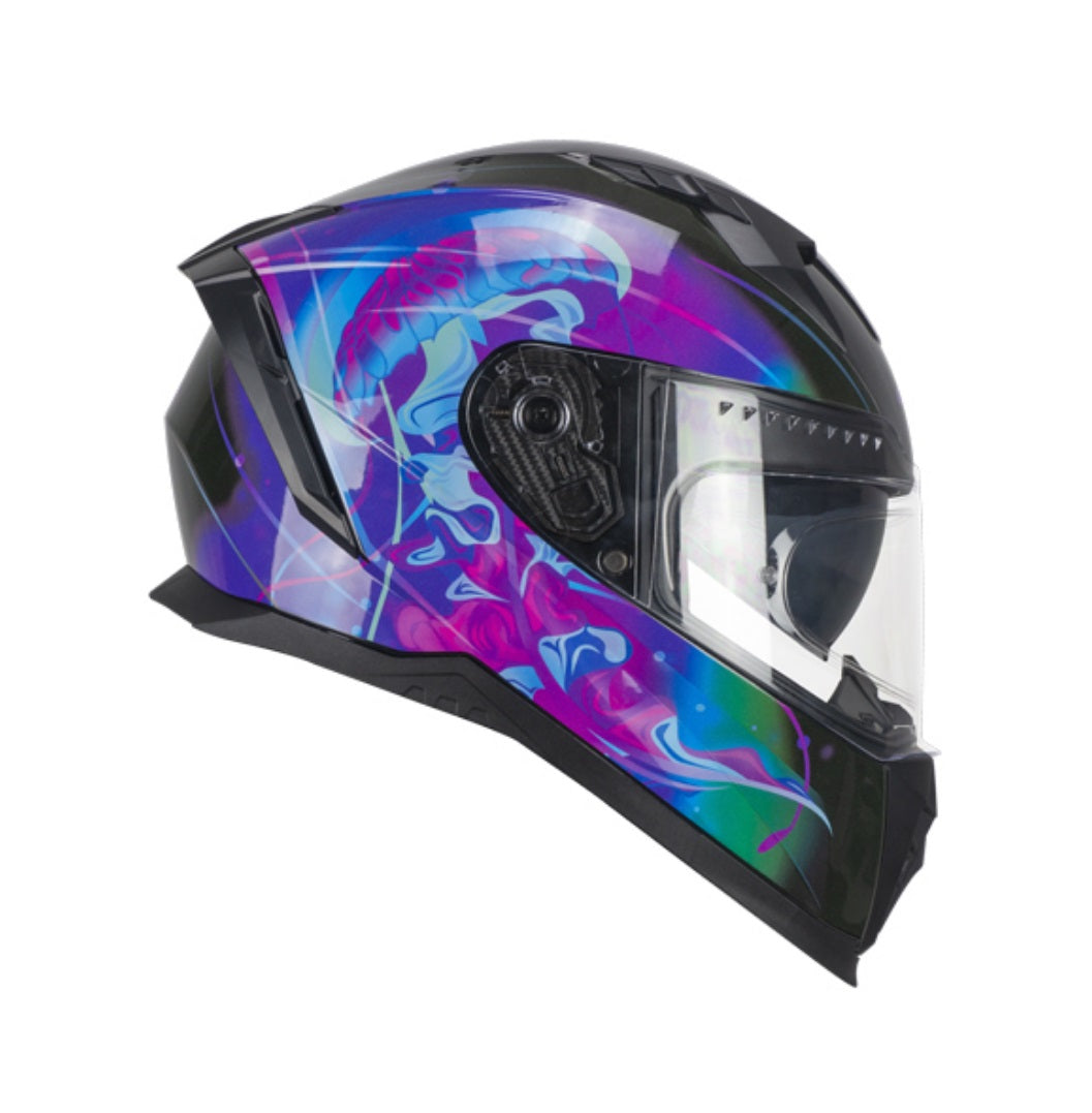 CASCO INTEGRALE CGM 311S BLAST JELLY NERO VIOLA