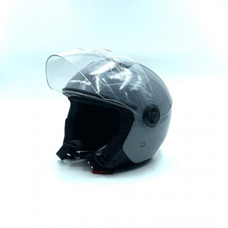 CASCO JET DIEFFE DF34 GRIGIO LUCIDO