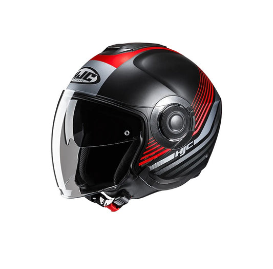 CASCO JET HJC I40N DOVA MC1SF NERO ROSSO GRIGIO OPACO - Della Categoria Caschi Jet Produttore HJC HELMETS - A soli €135.90! Acquista ora su Due Ruote Accessori