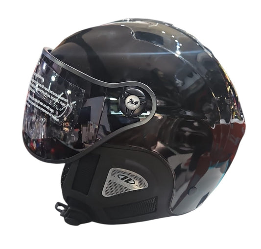 CASCO MIVIDA NEW ULTRALEGGERO OMOL. SCI-BIKE NERO LUCIDO