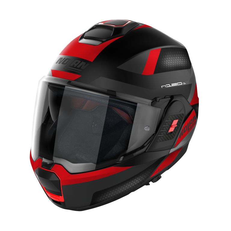 CASCO REVERS NOLAN N120-1 SUBWAY N-COM 022 NERO ROSSO OPACO - Della Categoria Caschi Modulare Produttore Nolan Helmets - A soli €376! Acquista ora su Due Ruote Accessori