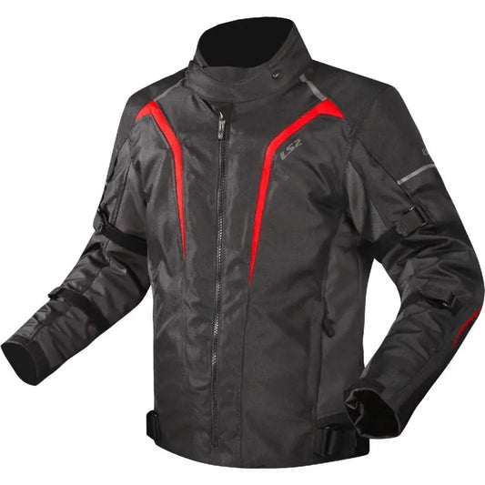 GIUBBINO UOMO LS2 SEPANG MAN JACKET NERO GRIGIO ROSSO