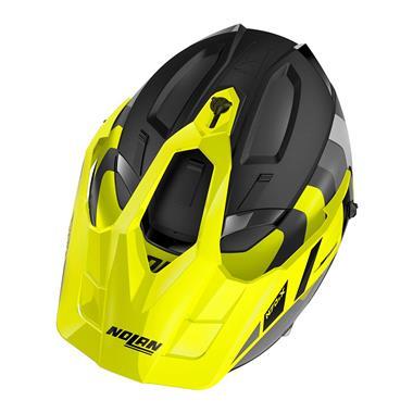 CASCO SCOMPONIBILE NOLAN N70-2 X DECURIO N-COM 030 NERO GIALLO