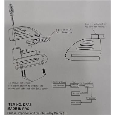 BLOCCADISCO DIEFFE CROMATO SONORO