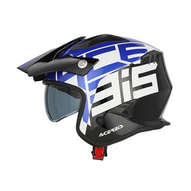 CASCO ACERBIS JET ARIA GRAPHIC NERO-BLU