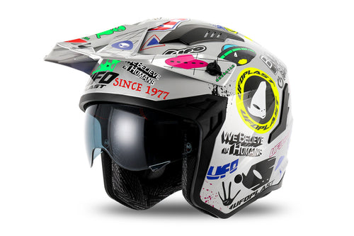 CASCO UFO SHERATAN JET UFO GRAPHIC 2.0 BIANCO OPACO - Della Categoria Caschi Jet Produttore UFO PLAST - A soli €83.80! Acquista ora su Due Ruote Accessori