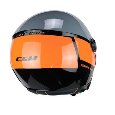 CASCO JET CGM 167G FLO STEP GRIGIO ARANCIO LUCDO VISIERA LUNGA - Della Categoria Caschi Jet Produttore CGM HELMETS - A soli €78! Acquista ora su Due Ruote Accessori