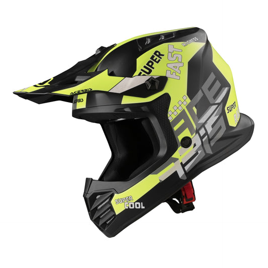 CASCO CROSS BAMBINO ACERBIS PROFILE NERO GIALLO FLU