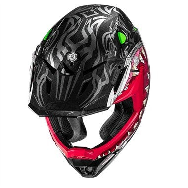 CASCO BAMBINO CROSS HJC Y50 MEGADON MC5 NERO ROSSO