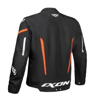 GIUBBOTTO TSUTO UOMO IXON STRIKER NERO-BIANCO-ARANCIONE - Della Categoria Giubbini Tessuto Uomo Produttore IXON - A soli €189.99! Acquista ora su Due Ruote Accessori