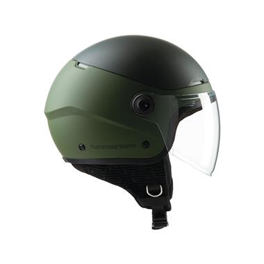 CASCO JET EL POP TUCANO VERDE OPACO