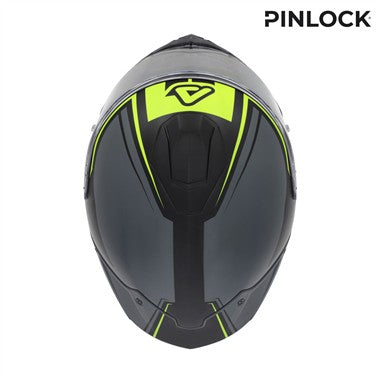 CASCO INTEGRALE ACERBIS TARMAK-X FIBRA GRIGIO-GIALLO