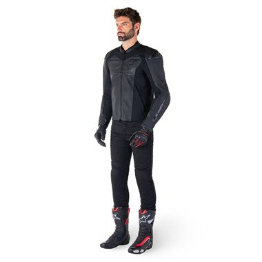 GIUBBINO ALPINESTARS FASTER V3 AIRFLOW LEATHERNERO NERO