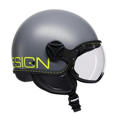 CASCO JET FGTR CLASSIC MOMODESIGN E2206  FLUO MATT GREY-YELLOW FLUO