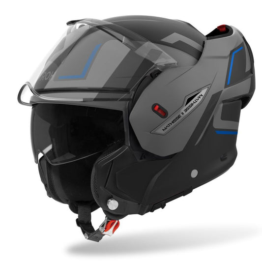 CASCO AIROH MODULARE MATHISSE II MTH2G18 NERO GRIGIO BLU OPACO - Della Categoria Caschi Modulare Produttore Airoh - A soli €262.50! Acquista ora su Due Ruote Accessori