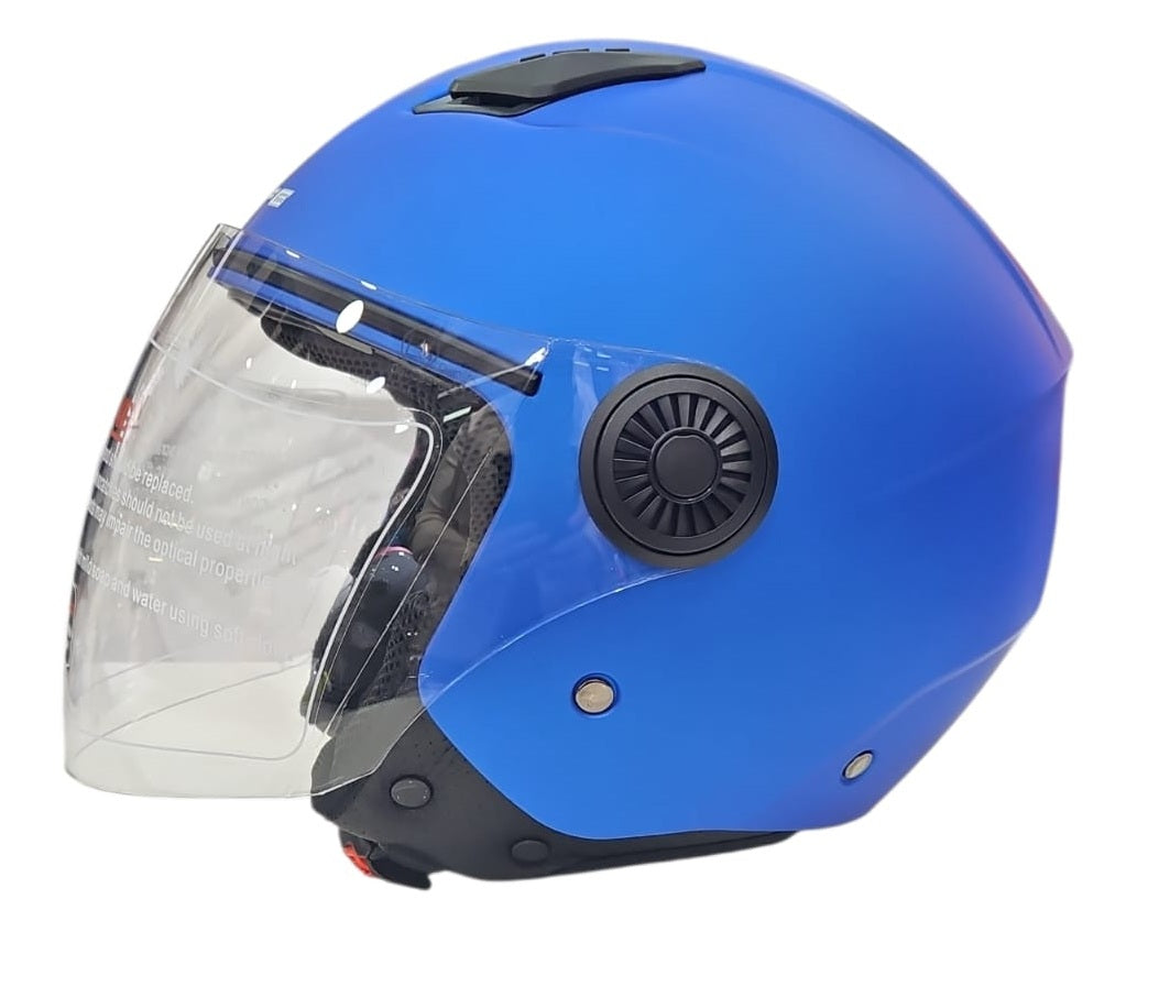 CASCO JET DIEFFE DF34 BLU OPACO