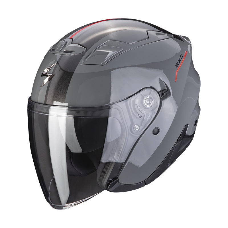 CASCO JET SCORPION EXO 230 SR GRIGIO CEMENTO ROSSO