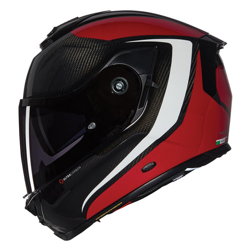 CASCO INTEGRALE NOLAN X-903 ULTRA INTRIGO 345 CARBON ROSSO BIANCO - Della Categoria Caschi Integrale Carbonio Produttore Nolan Helmets - A soli €552! Acquista ora su Due Ruote Accessori
