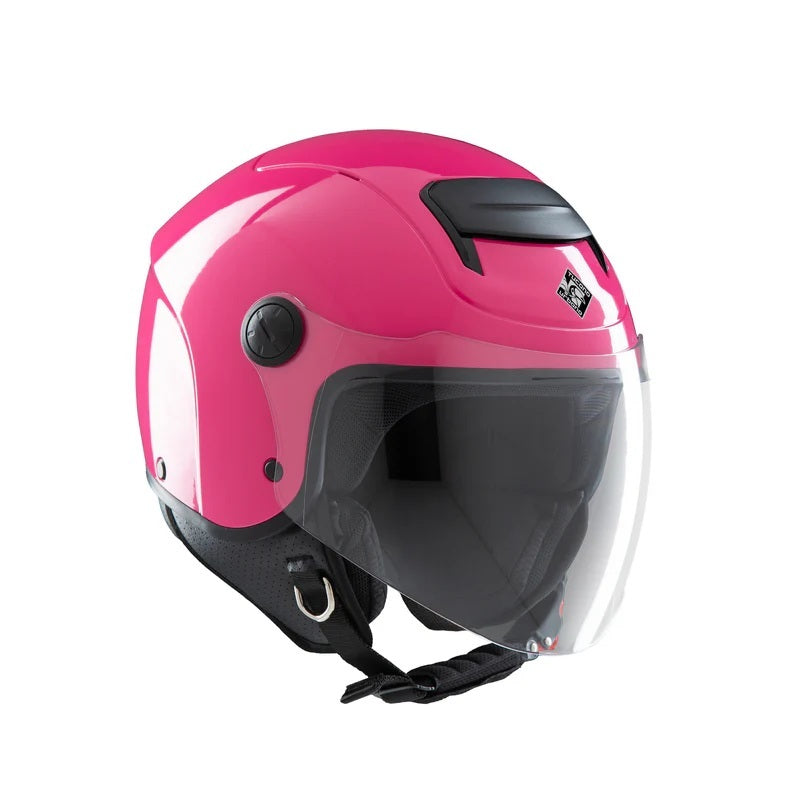 CASCO JET TUCANO BAMBINO EL KID FUCSIA CUFFIE INTERE CONF. 49/50-51/52-53/54