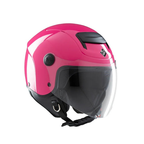 CASCO JET TUCANO BAMBINO EL KID FUCSIA CUFFIE INTERE CONF. 49/50-51/52-53/54