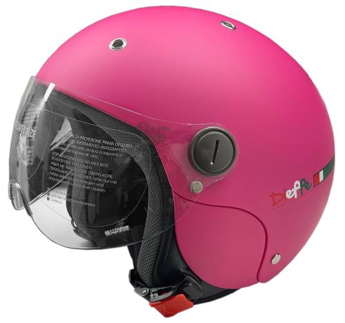 CASCO JET DIEFFE BAMBINO DF44  FUCSIA OPACO