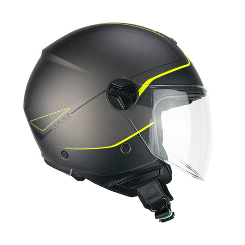 CASCO JET CGM 167G FLO WAY ANTRACITE GIALLO FLU OPACO VISIERA LUNGA - Della Categoria Caschi Jet Produttore CGM HELMETS - A soli €78! Acquista ora su Due Ruote Accessori