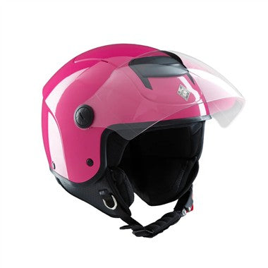 CASCO JET TUCANO BAMBINO EL KID FUCSIA CUFFIE INTERE CONF. 49/50-51/52-53/54