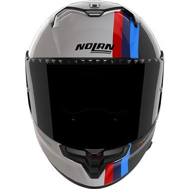 CASCO NOLAN INTEGRALE X-904 ULTRA CARBON GEMINI 351 BIANCO BLU ROSSO