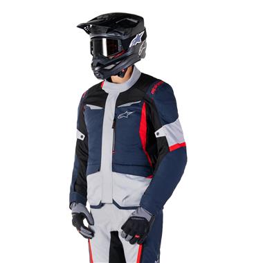 GIACCA UOMO ALPINESTARS ST-1 WATERPROOF BLU NERA BRIGHT RED
