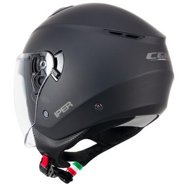 CASCO JET CGM 126A IPER MONO NERO OPACO