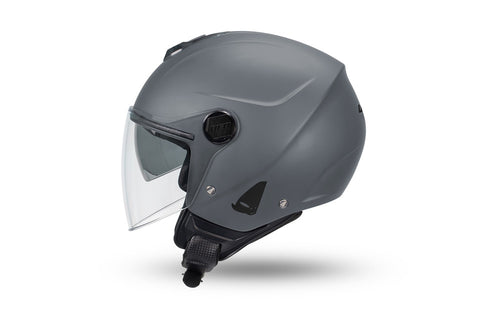CASCO UFO JET NIXIE DOPPIA VISIERA GRIGIO LUCIDO - Della Categoria Caschi Jet Produttore UFO PLAST - A soli €60.20! Acquista ora su Due Ruote Accessori