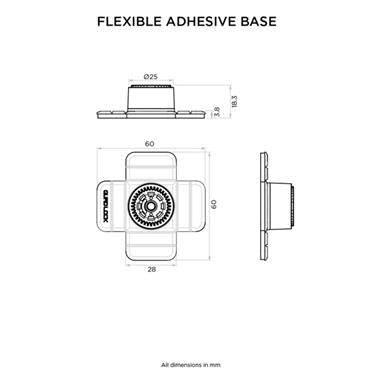 Base adesiva flessibile QUAD LOCK 360° - Della Categoria Custodie Smartphone Produttore QUAD LOCK - A soli €11.25! Acquista ora su Due Ruote Accessori