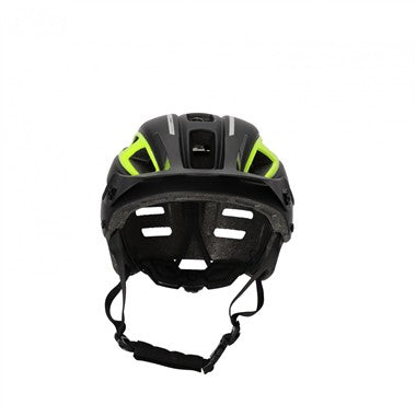 CASCO BICI DOUBLEP NERO GIALLO FLU