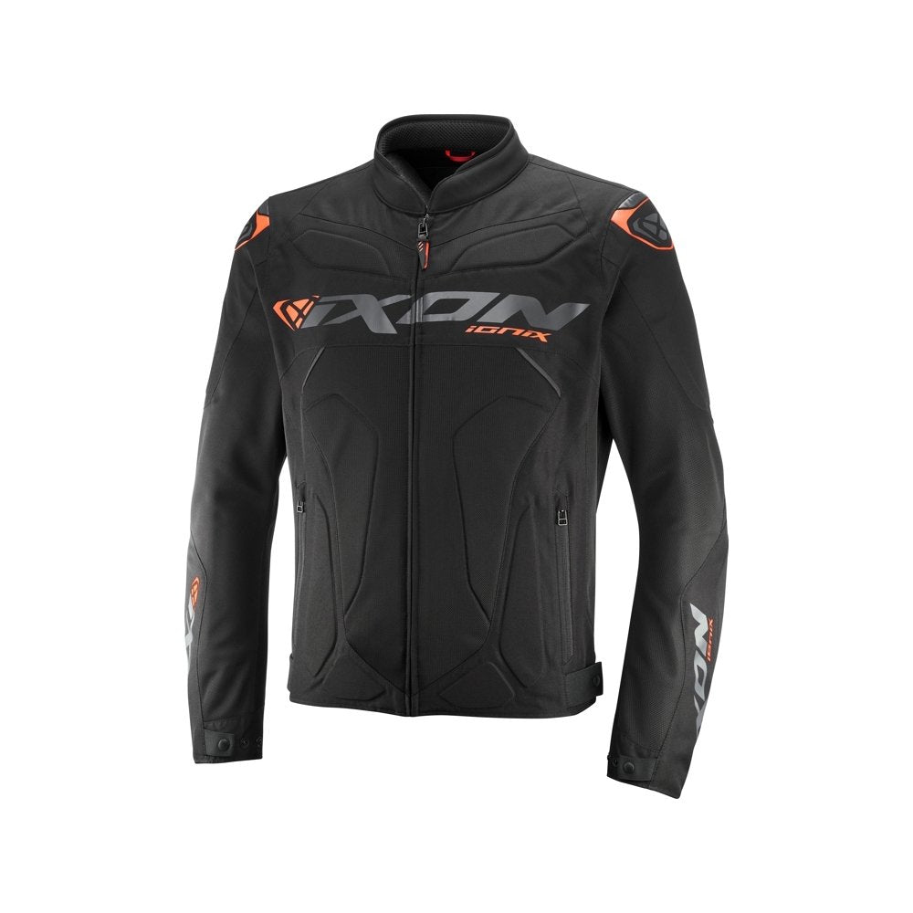 GIUBBOTTO TSUTO UOMO IXON IONIX NERO-ANTRACITE-ARANCIONE - Della Categoria Giubbini Estivi Uomo Produttore IXON - A soli €136! Acquista ora su Due Ruote Accessori
