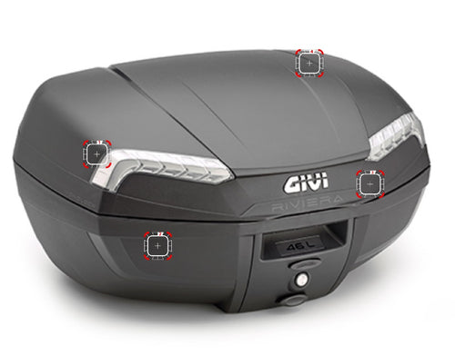 BAULETTO GIVI 46L NERO RIVIERA CATADIOTRO FUME - Della Categoria Bauletti Produttore Givi - A soli €162.75! Acquista ora su Due Ruote Accessori