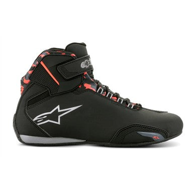 SCARPA ALPINESTARS SEKTOR WATERPROOF NERA GRIGIA ROSSO FLU