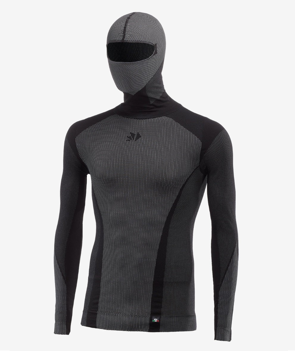 MAGLIA T-SHORT ML SOTTOCASCO INTEGRATO 4S BLAZCK CARBON