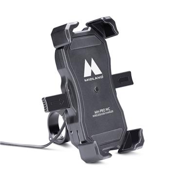 SUPPORTO DA MOTO PER SMARTPHONE C1487 CARICA WIRELESS USB MH-PRO - Della Categoria Custodie Smartphone Produttore MIDLAND - A soli €48! Acquista ora su Due Ruote Accessori